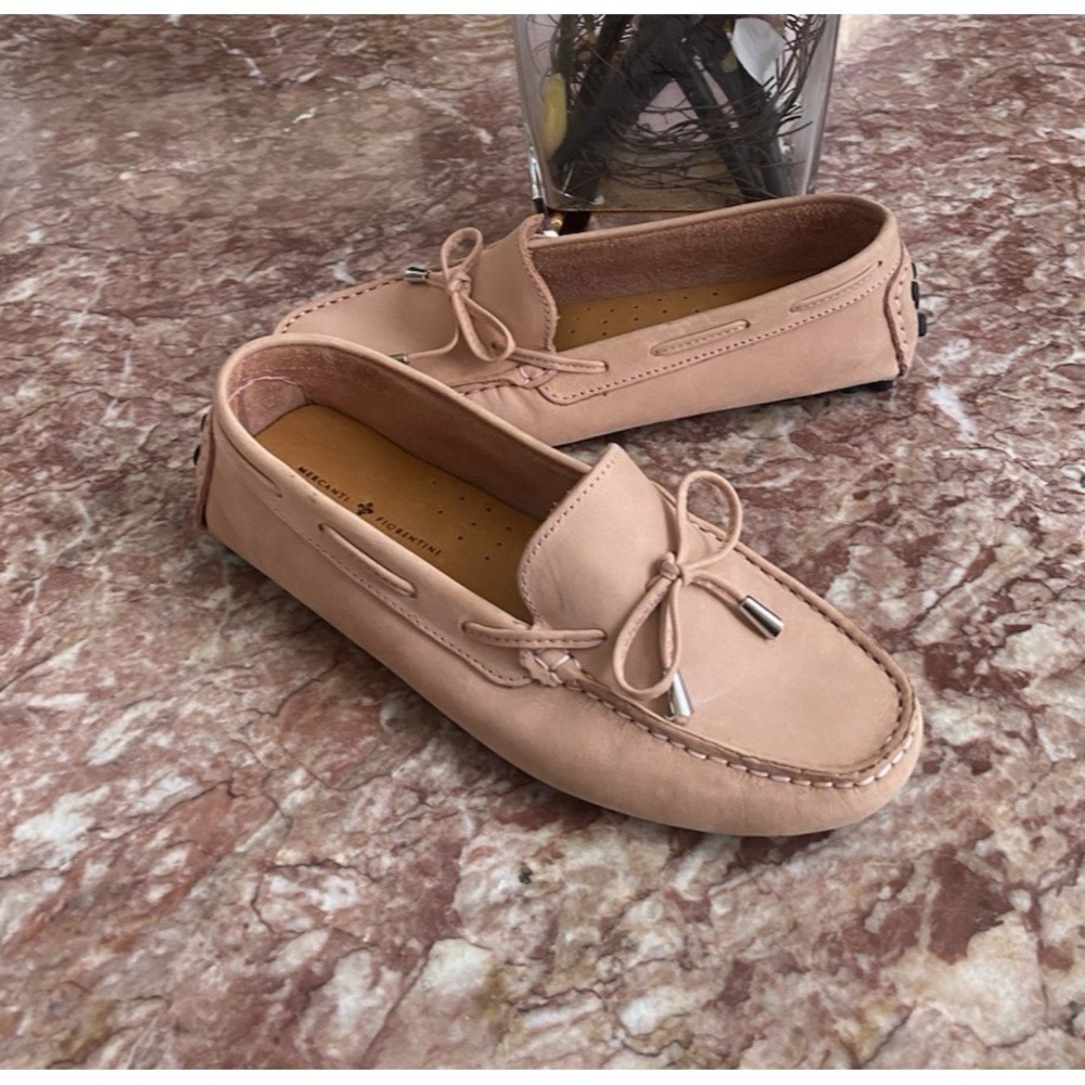 New Mercanti Fiorentini Pink Suede Leather Driving Loafer MF-3200 9B,‎ $175